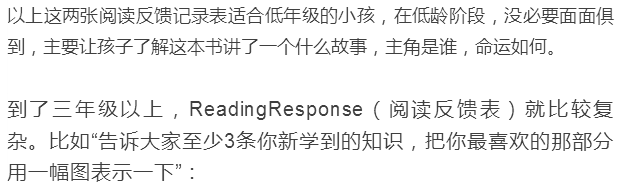 有时间的家长,可以鼓励孩子每天晚上,拿着这张表格,和你分享读书心得