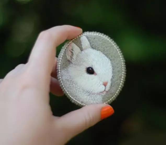 【蜜豹工艺】只有定做才能得到的精致刺绣小动物:paulina的丝线动物园
