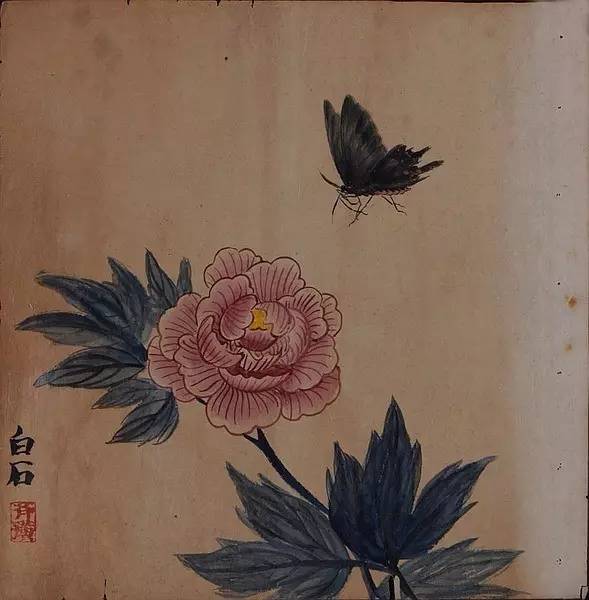 胡佩衡,胡橐《齐白石画法与赏析》颜色鲜明强烈是此草虫花卉册页