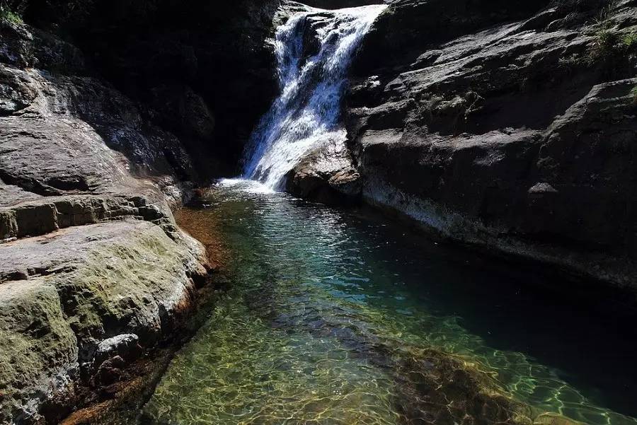 龙虎大峡谷从钯锅山到仙女庙,总长约8500米,谷中石奇,水清,林密,景色