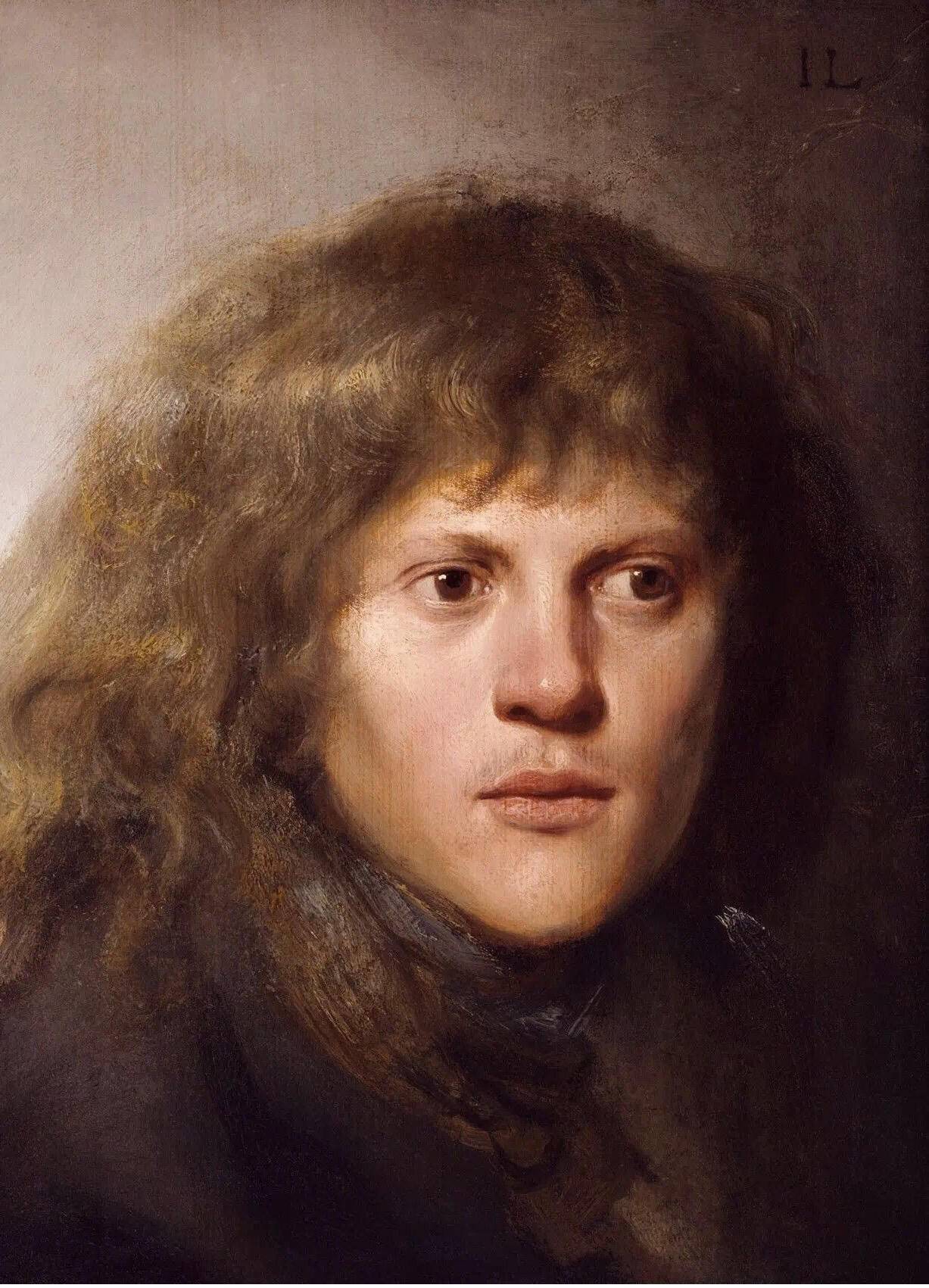 扬·利文斯《自画像·1629·国博在展这位翩翩少年郎便是和伦勃朗亦