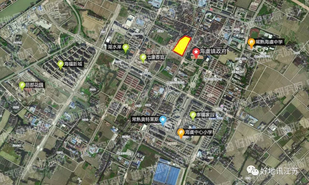 【地块解读】常熟乡镇再挂4宗宅地,所属区域配套如何?