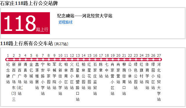 1 1 正定线路 130路 131路 132路 133路 134路