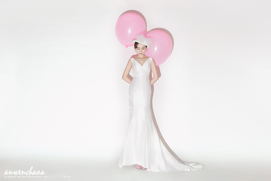 郑州艾维美婚纱摄影高挑新娘如何展现俏皮可爱气质
