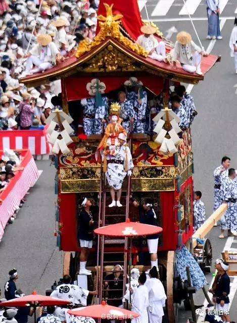 山口县萩市猫寺京都99只园祭山鉾巡行