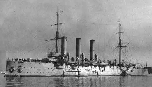 因参加俄国十月社会主义革命而闻名于世"阿芙乐尔号巡洋舰的炮声"是