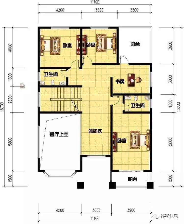 11x16米农村别墅,外观颜值高而且户型很实用