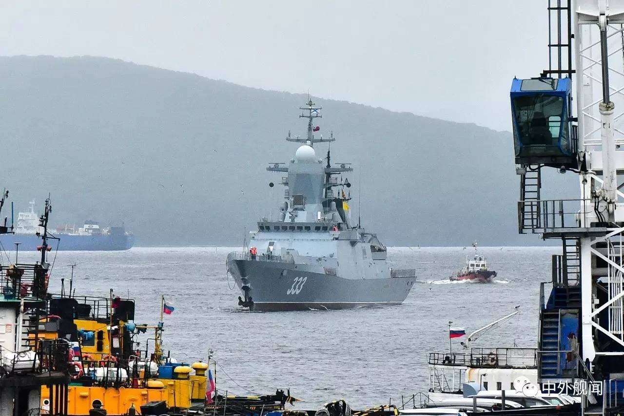 今日舰闻俄罗斯海军20380型护卫舰完美号抵达海参崴军港即将服役