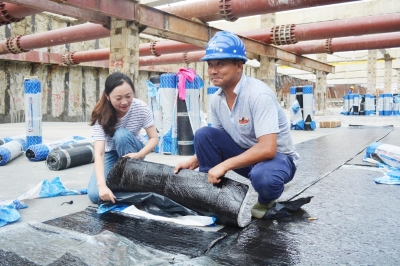 38我在隧道工地铺防水卷材地下10多米累得腰都直不起来