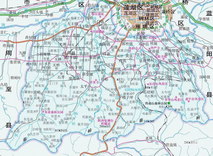 52,甘峪:陕西省西安市户县甘峪口村 53,红河峪:陕西省宝鸡市眉县红河