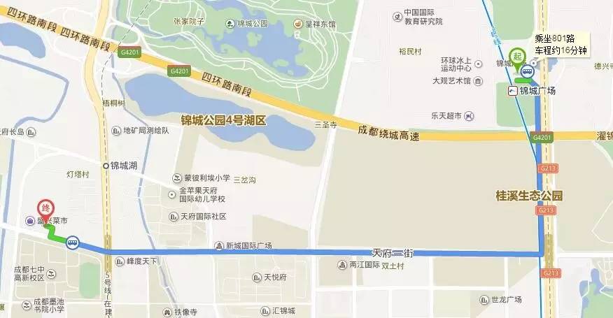 目前亲们只有搭乘3号线到太平园站下车,换乘335路公交车前往~ 成华区