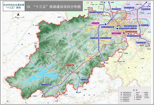 杭州"十三五"交通规划公布:萧山国际机场将引入三条高铁线图片