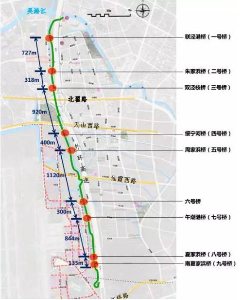 长宁5.5公里生态绿道的9座贯通桥方案公布!