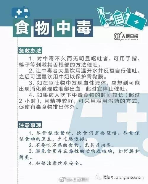 攻略‖人手一份！暑假出游安全急救常识