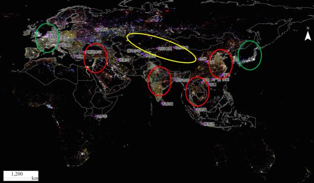 科普国家电网回应为何nasa夜间灯光地图上印度比中国还亮