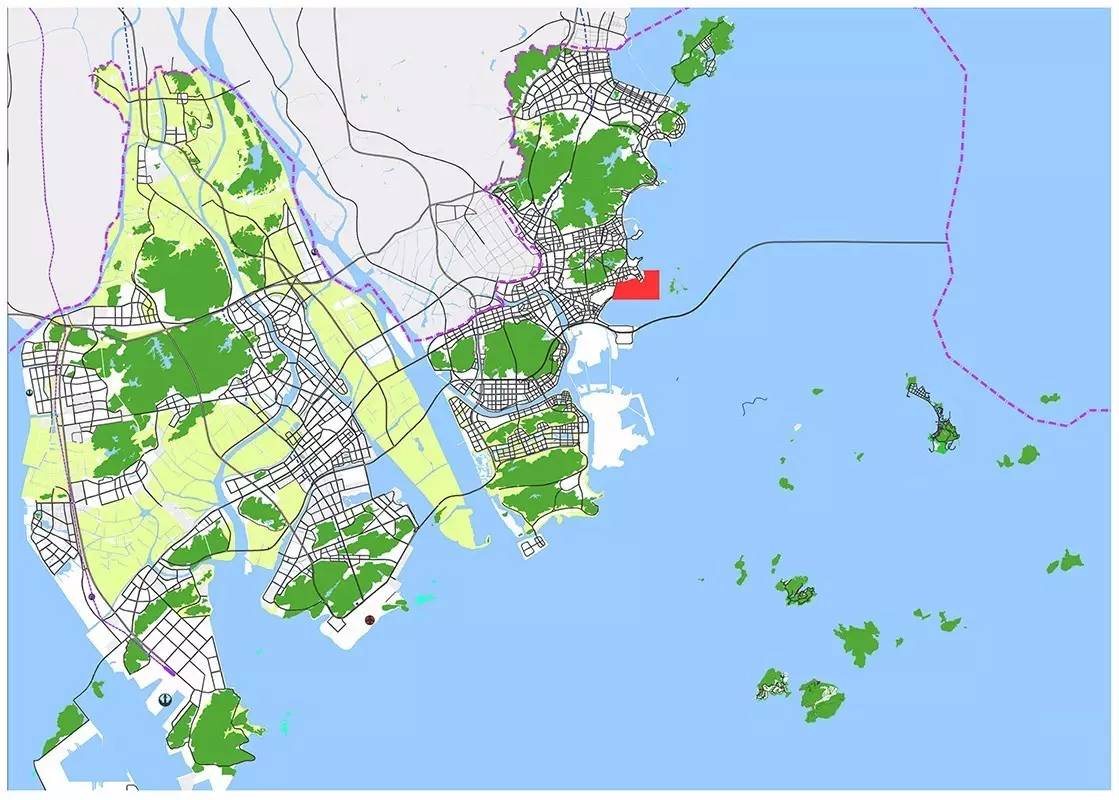 九洲港在规划中,被定位为 "珠海市中心城区水上交通门户枢纽","滨海高