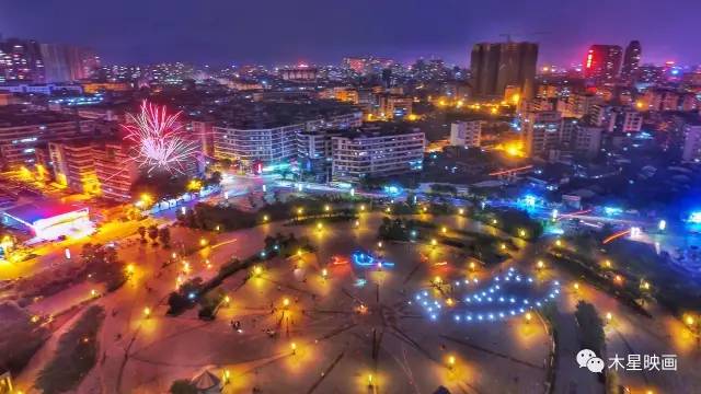 小城大爱——普宁航拍夜景