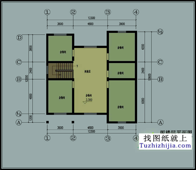 3米 建筑结构:砖混结构 建施图指(建筑说明,平面图,各面立面施工图