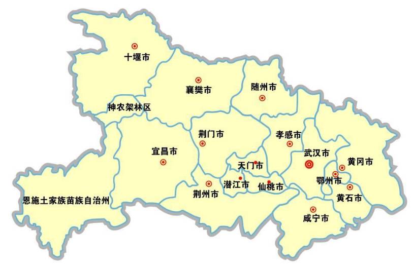 湖北人口划分_湖北区域划分地图(2)