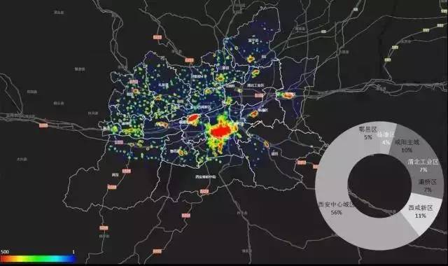 西安人口数_| 大西安居住人口分布图 |-大数据看西安 手机信令在大西安规划领