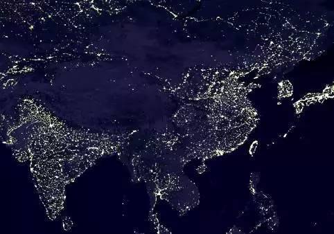 NASA全球夜间灯光地图上,印度为何比中国亮?