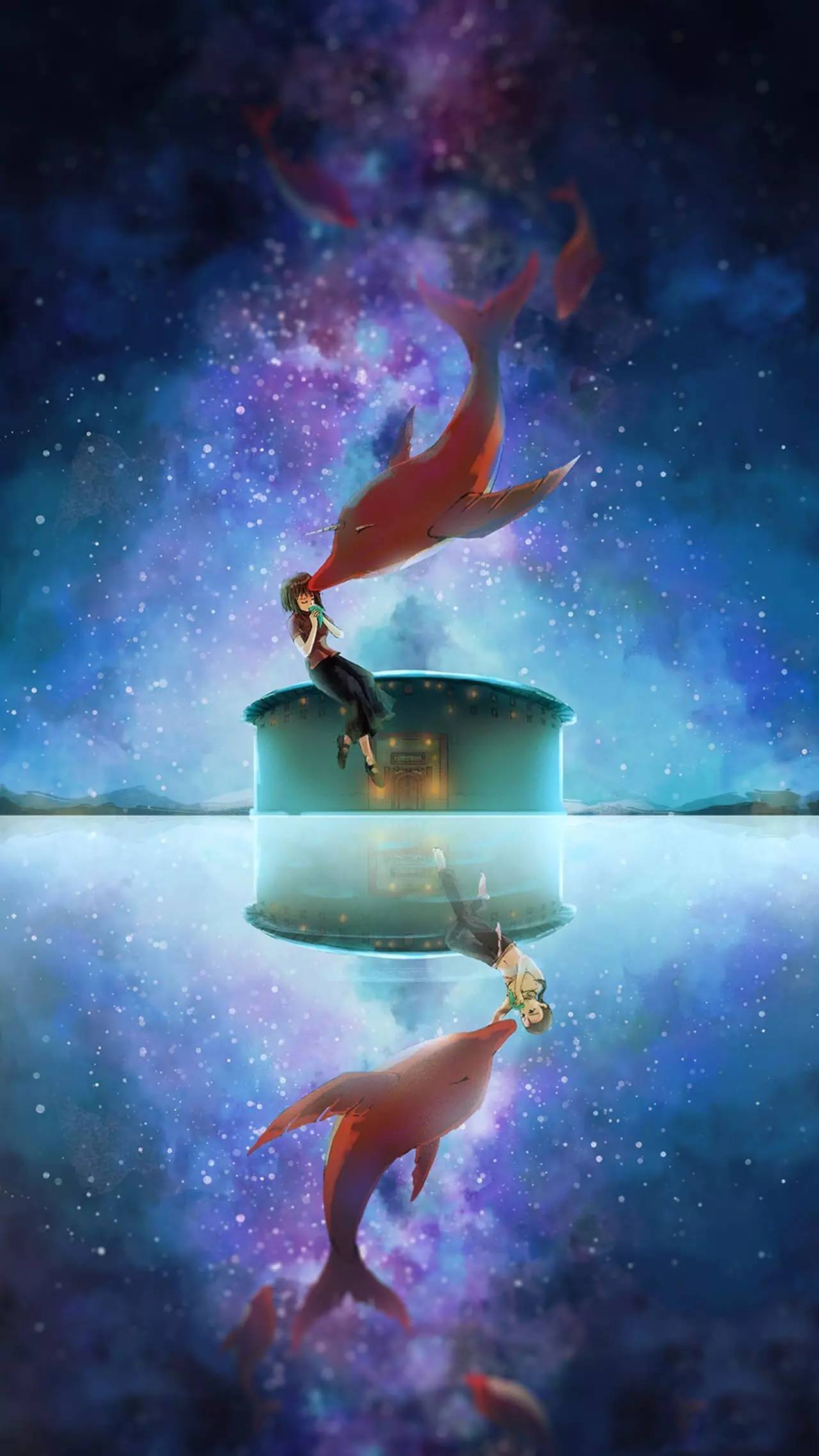 一手创作《大鱼海棠》电影海报，他的画充满着一股仙气……_数艺设-站酷ZCOOL