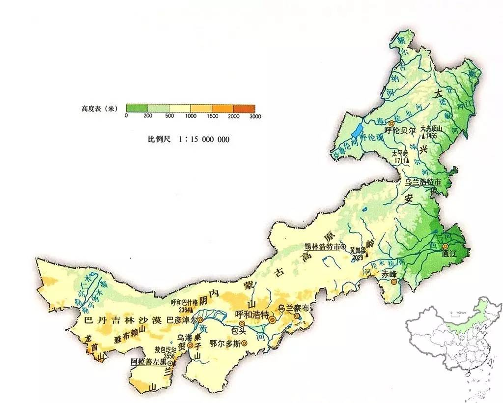 内蒙古草原也是绵延8000多公里的 欧亚草原区的一部分.