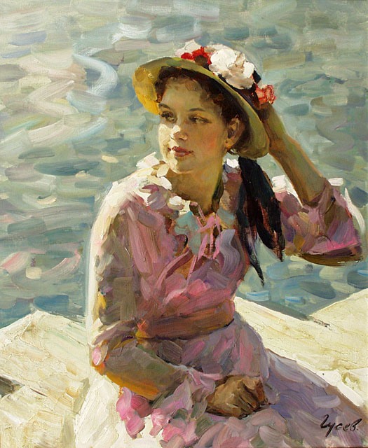 俄罗斯画家 vladimir gusev 人物油画作品欣赏