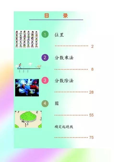 人教版四年级数学上册目录