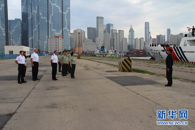 德国联邦警察海警访问团到辽宁海警参观访问