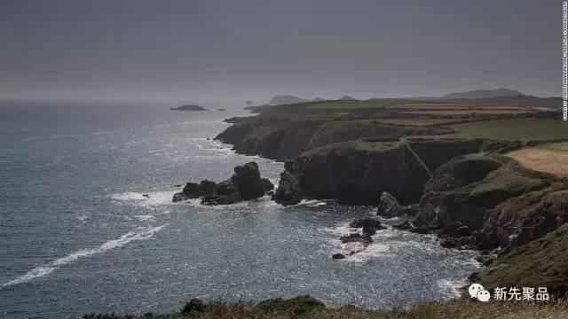 彭布罗克郡海岸国家步道,威尔士,英国