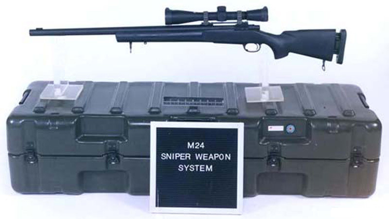 雷明顿700步枪衍生而来的m24狙击步枪