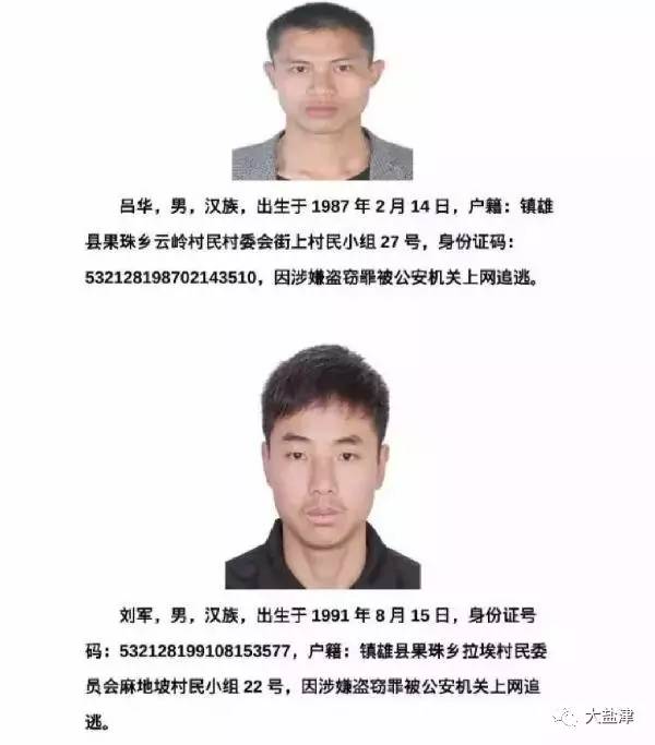 云南昭通这60余人被警方通缉,筠连人看到后请立即报警!