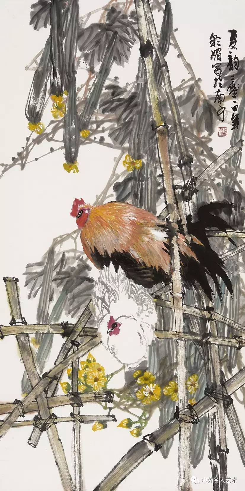 广西艺术学院美术学系中国花鸟画专业研究生班,陈再乾教授是她的导师