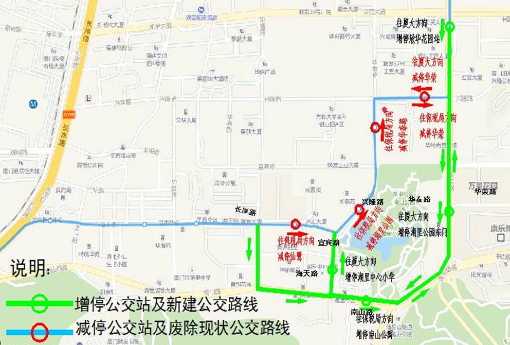 厦门大学游览路线图