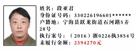 宁海"老赖"曝光!高消费?贷款?坐飞机?统统不行!