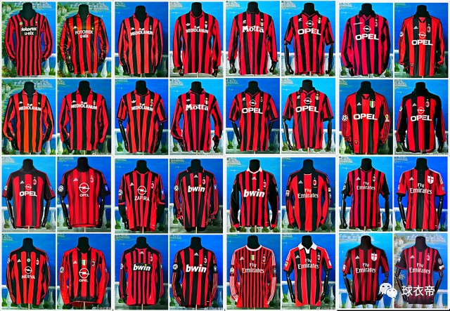 贝卢斯科尼时代1985-2017赛季acm米兰球衣