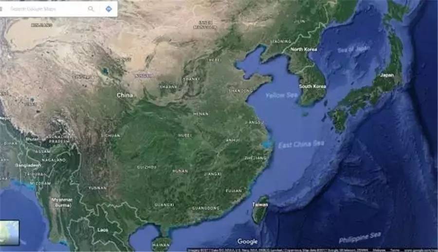 下面是截取的google 卫星地图