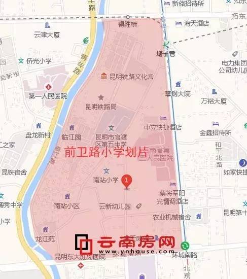 7月25日,昆明市公办小学陆续公布2017年学校招生地段和范围,与2016年