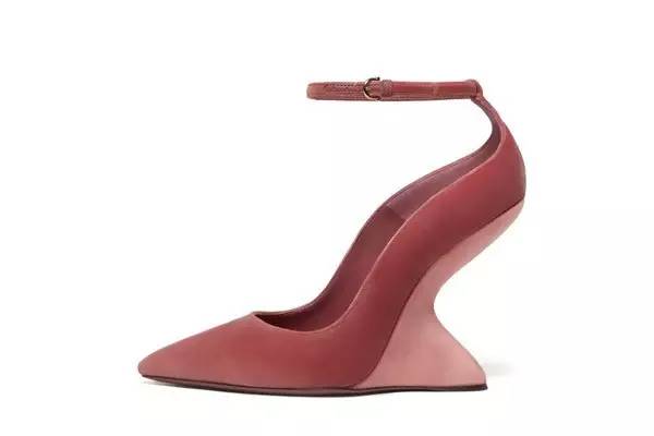 salvatore ferragamo 17秋冬 f形楔形跟粉色女士高跟