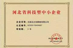 祝贺我公司被认定为河北省科技型中小企业