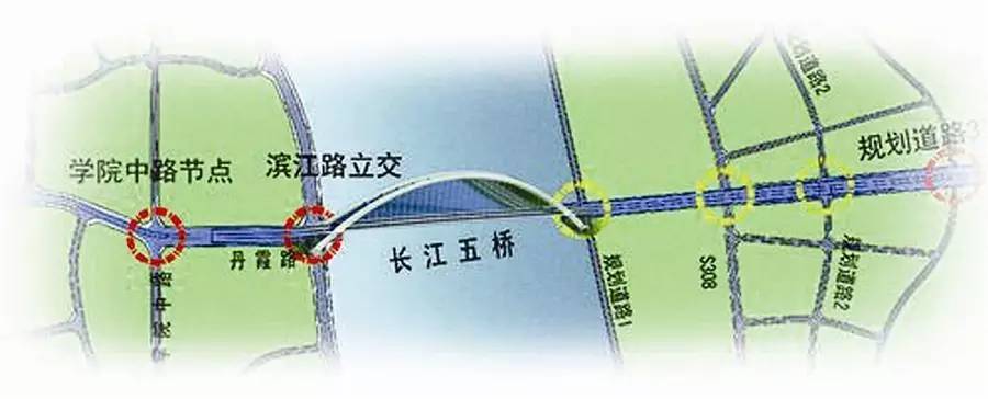 长江五桥及连接线工程通过审查