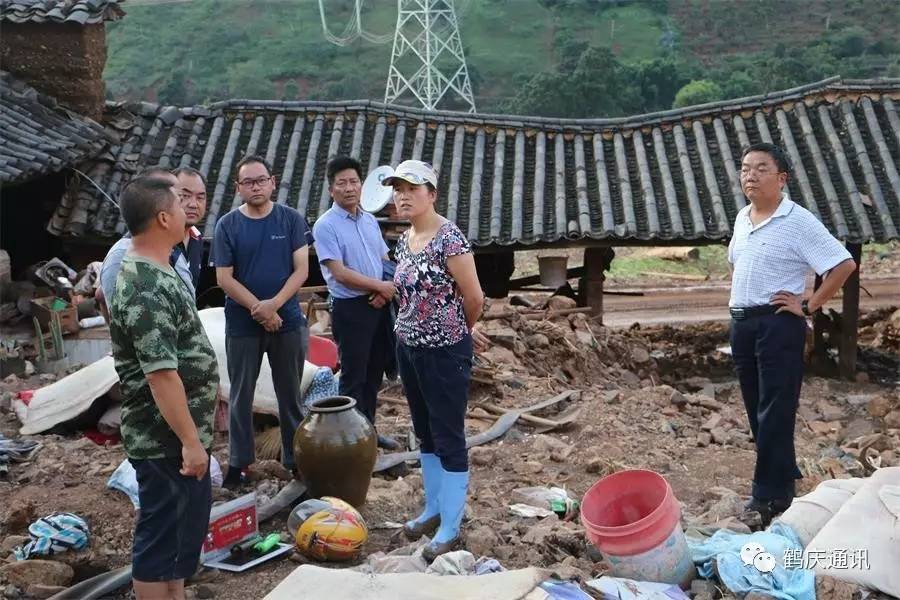 鹤庆黄坪镇"7.28"泥石流灾害后续报道:县长段红丽检查