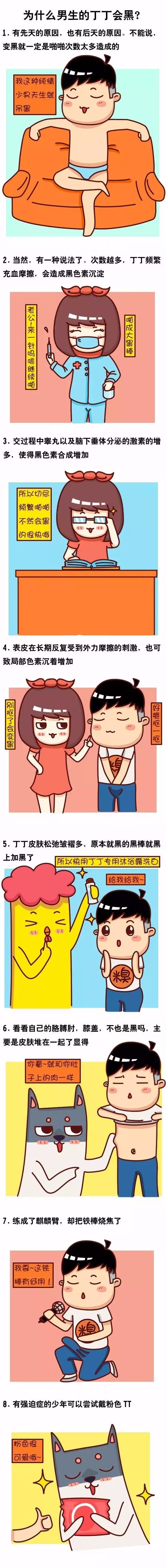 为什么男生的丁丁会黑?