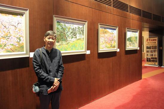 荷语花香:张世建油画展在京展出