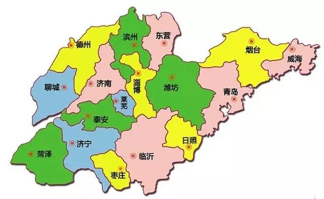 被环保清查的山东省下辖所有17个市: 青岛市,烟台市,威海市,潍坊市,东图片