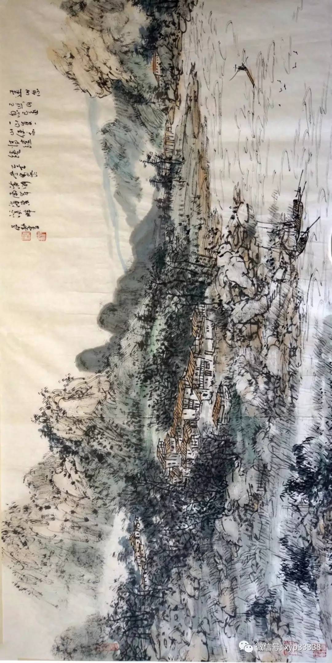 巴渝山水情吕效书先生中国画作品五