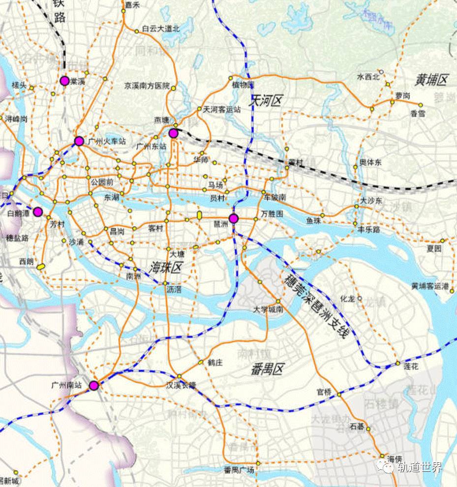 广州铁路城际地铁有轨电车十三五重点项目一览