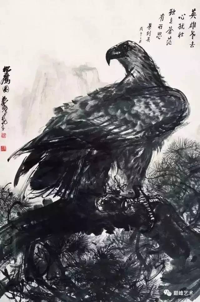 古今大师画鹰