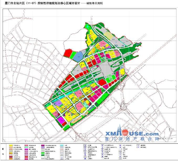 厦门市规划委今日(31日)对《厦门市北站片区(11-07)控制性详细规划及